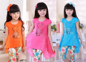 PHỐI ĐỒ VẢI THUN ĐẸP SIÊU DỄ THƯƠNG CHO BÉ GÁI